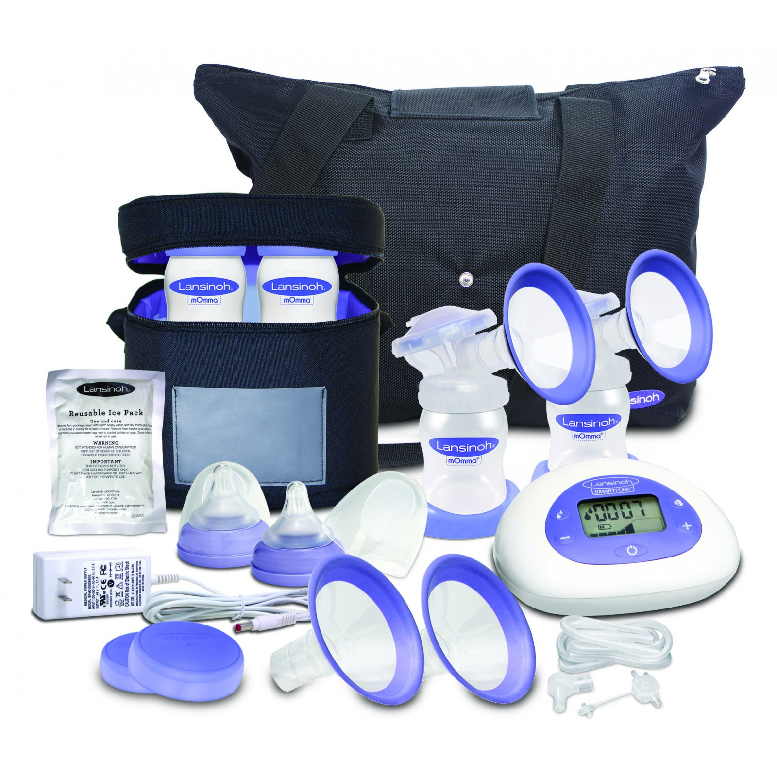 Signature Pro by Lansinoh Double Electric Breast Pump LCD Portable Adjustable 