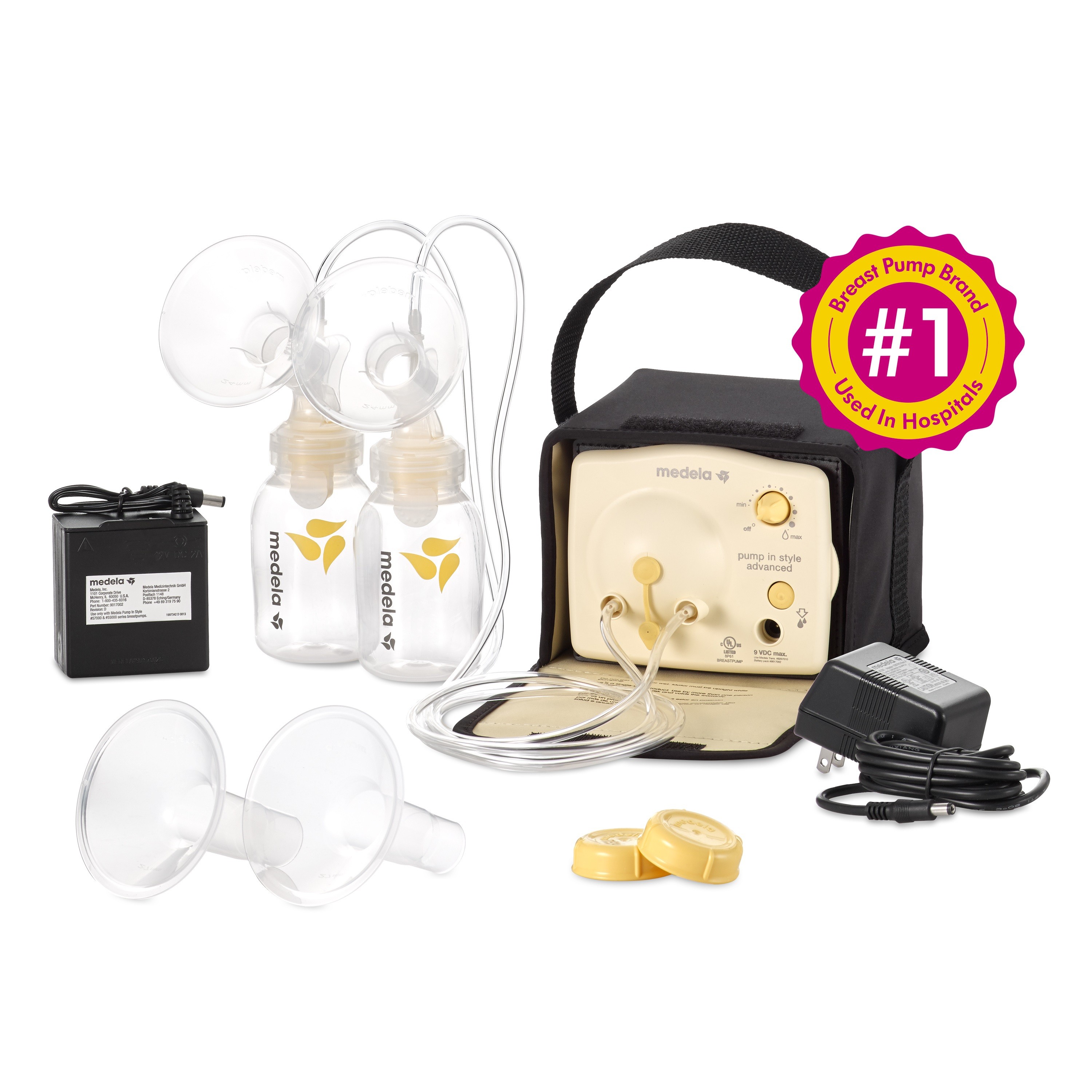 Bottles included Breast Pump Kit for Medela Pump in Style Advanced Breastpump 