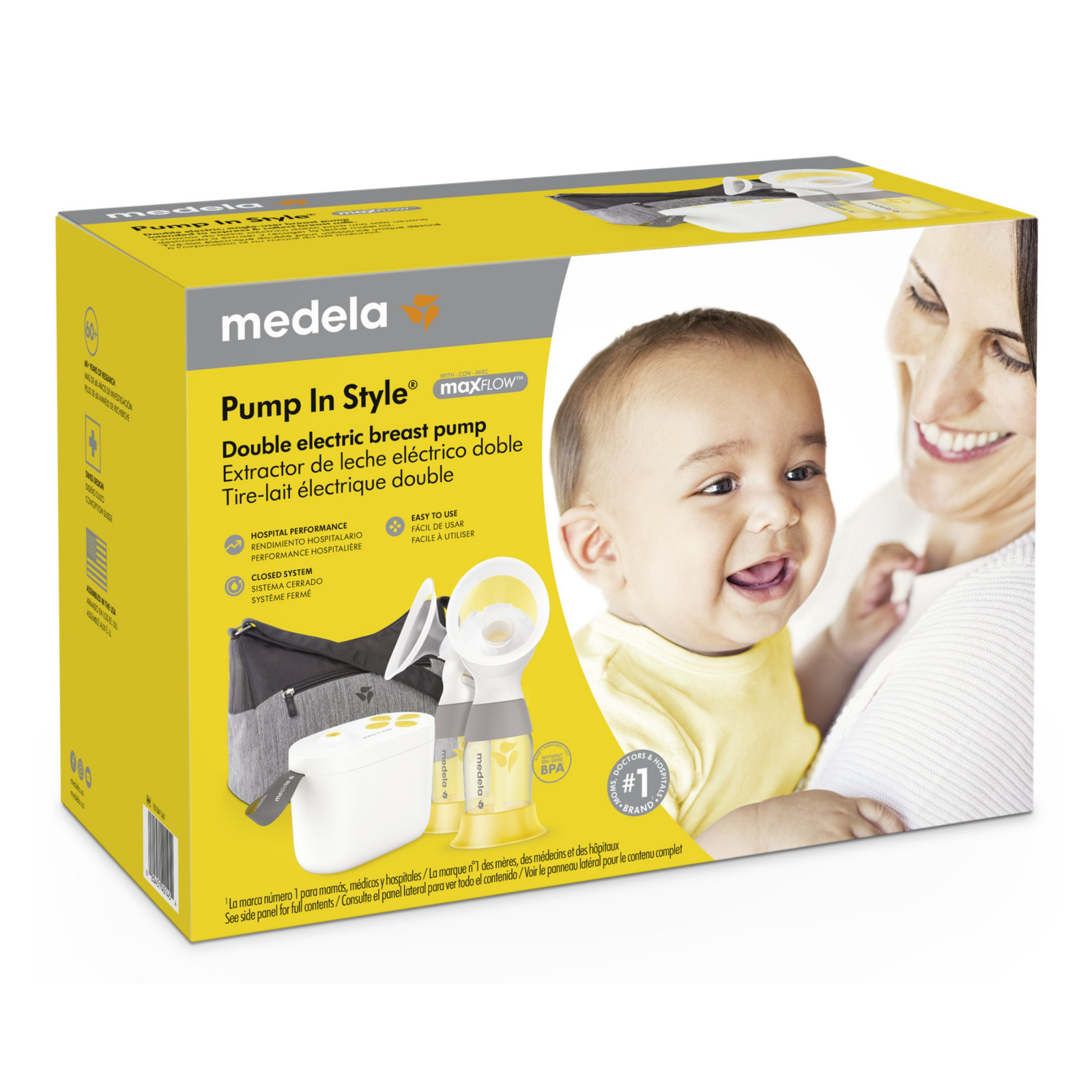 Medela Pump In Style with MaxFlow Double Electric Breast Pump With Bag 