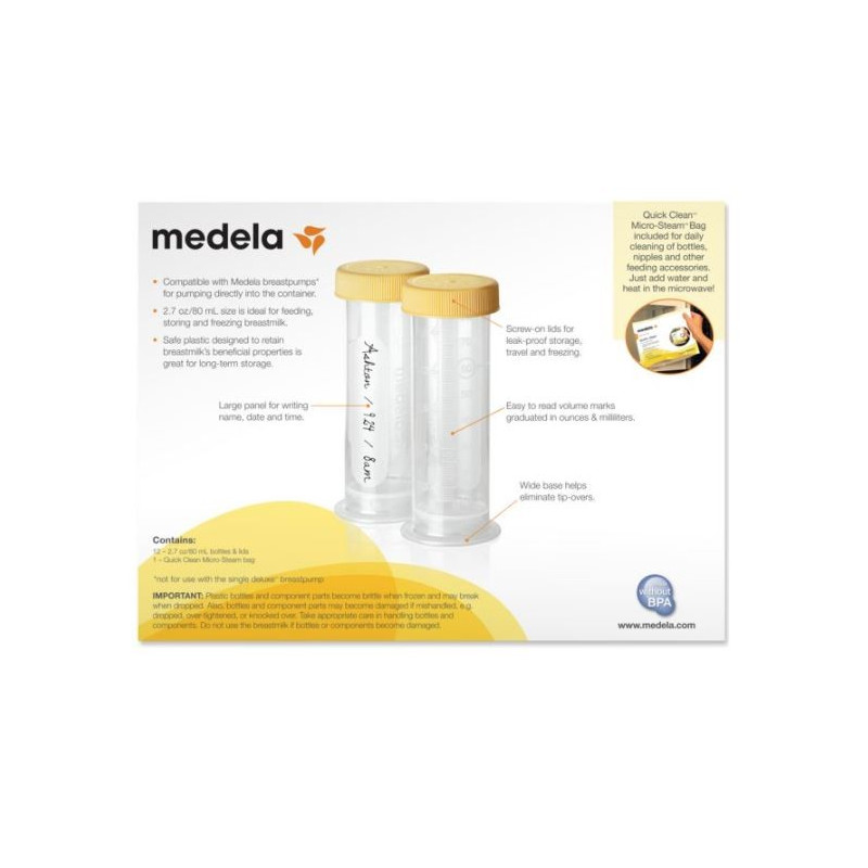 Medela Breastmilk Freezing & Storage 12 Bottle Set