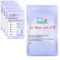 Milk Bags With Heart 100 Count