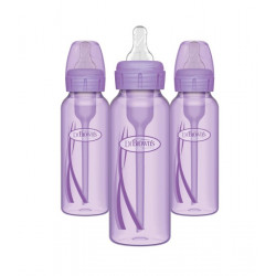 Dr. Browns Anti Colic Purple Bottles, 3 pack