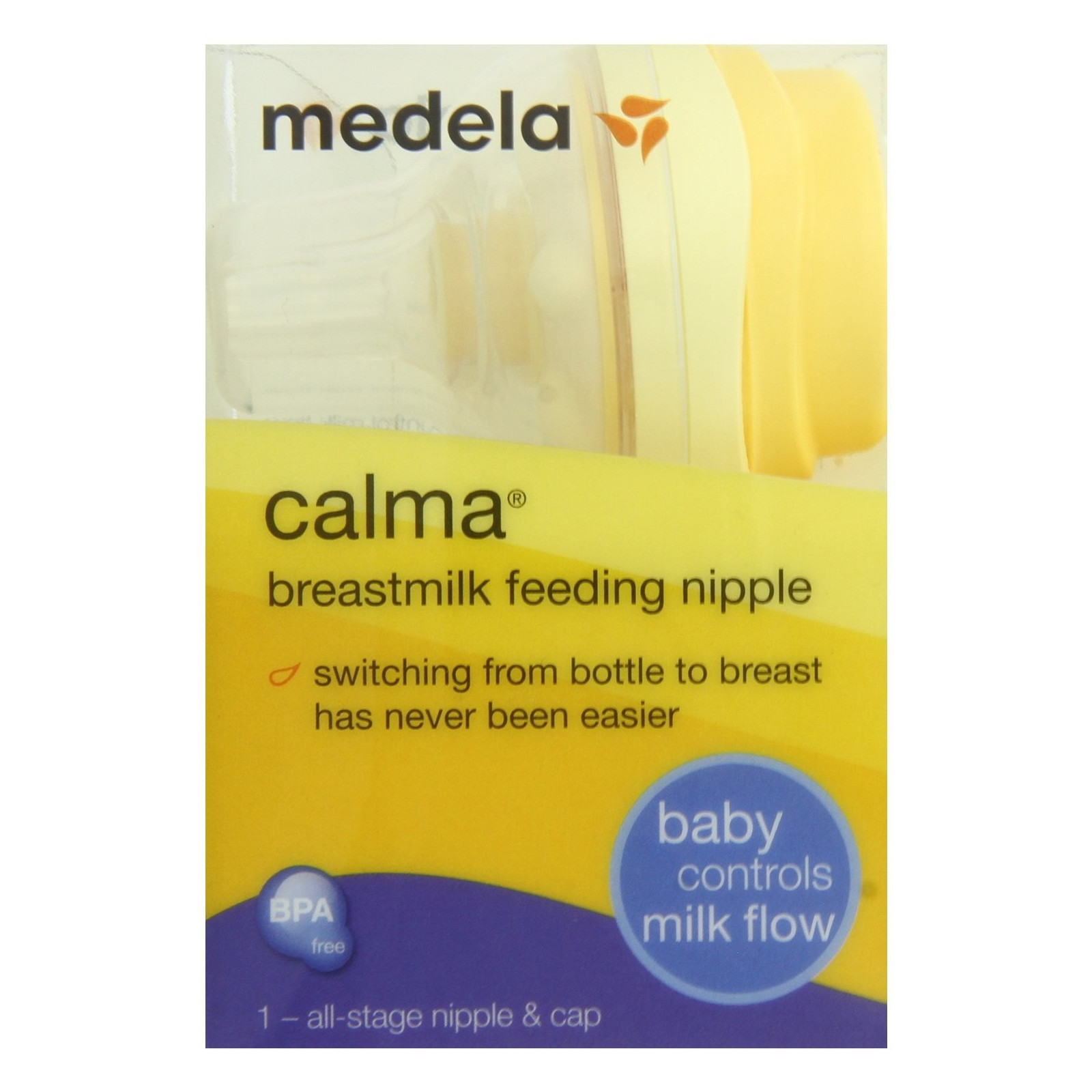 Medela Breastmilk Feeding Nipple, Calma