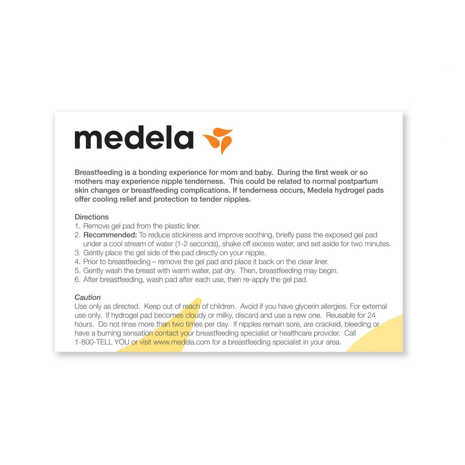 Medela Tender Care Hydrogel Pads - 4 pack 