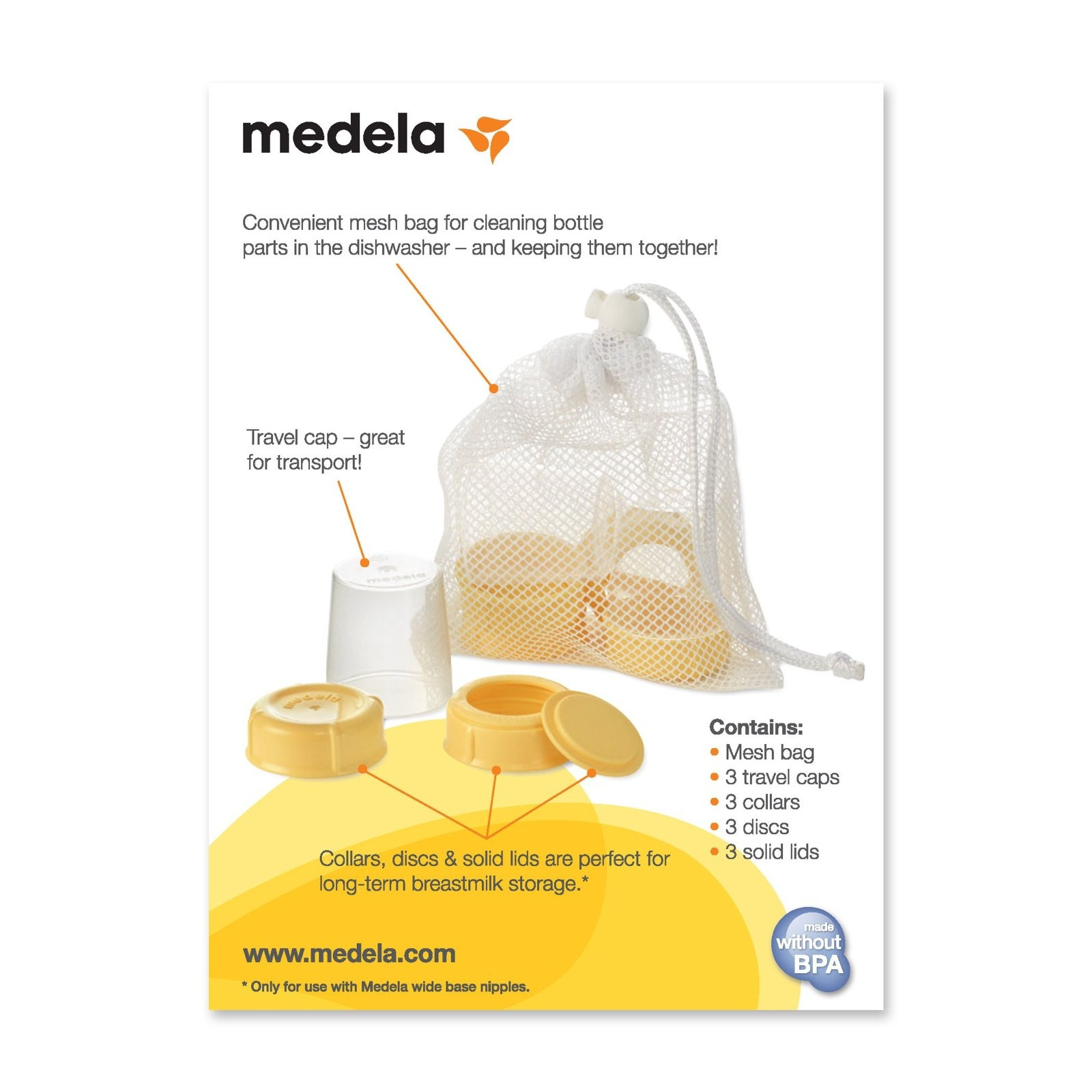 Medela Breast Milk Bottle Set 0-4 months old slow flow